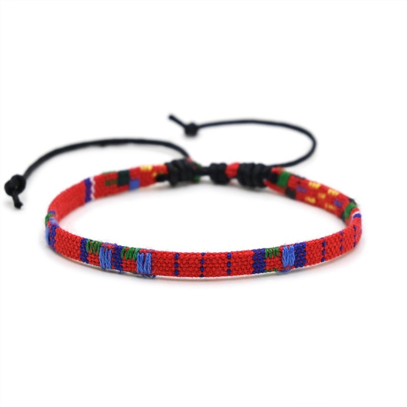 Rainbow Color Ethnic Style Bracelet Anklet Accessories