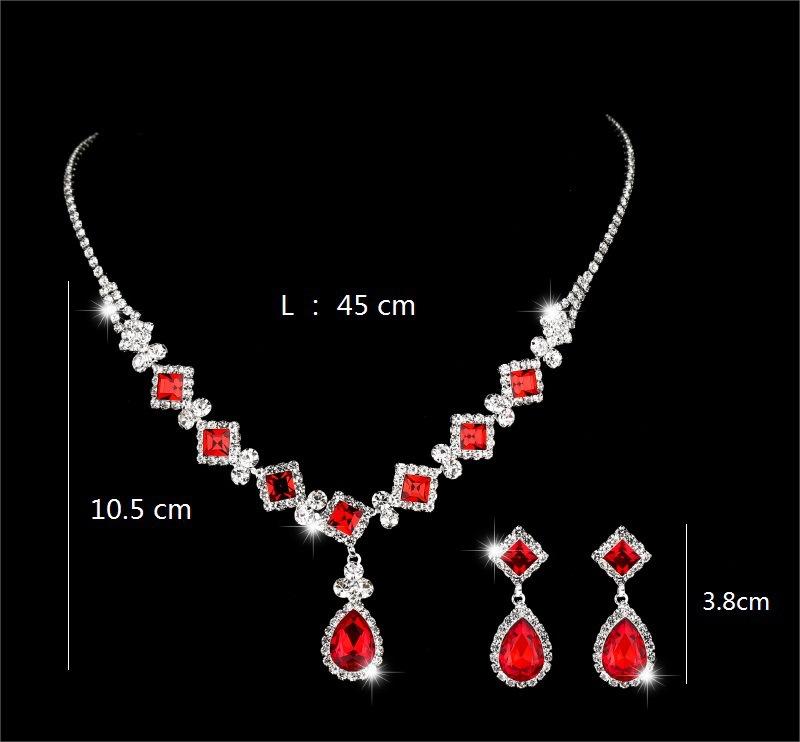 Modeschmuck Schlichter Vintage Schmuck Damen Accessoires Halskette und Ohrringe Set