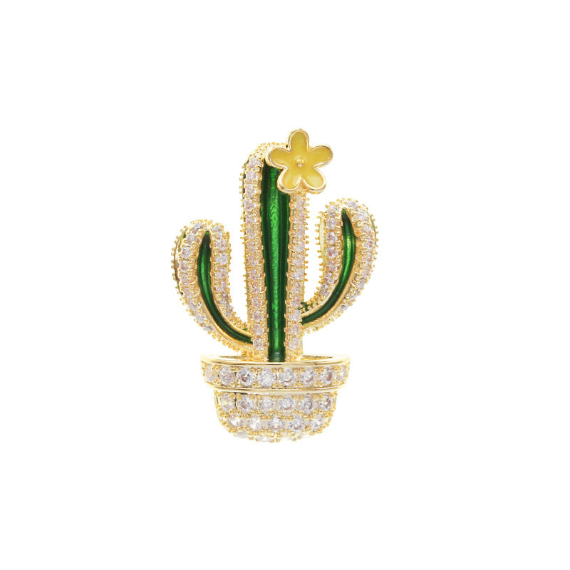 Broche de moda con cuello pequeño y alfiler de cuello
