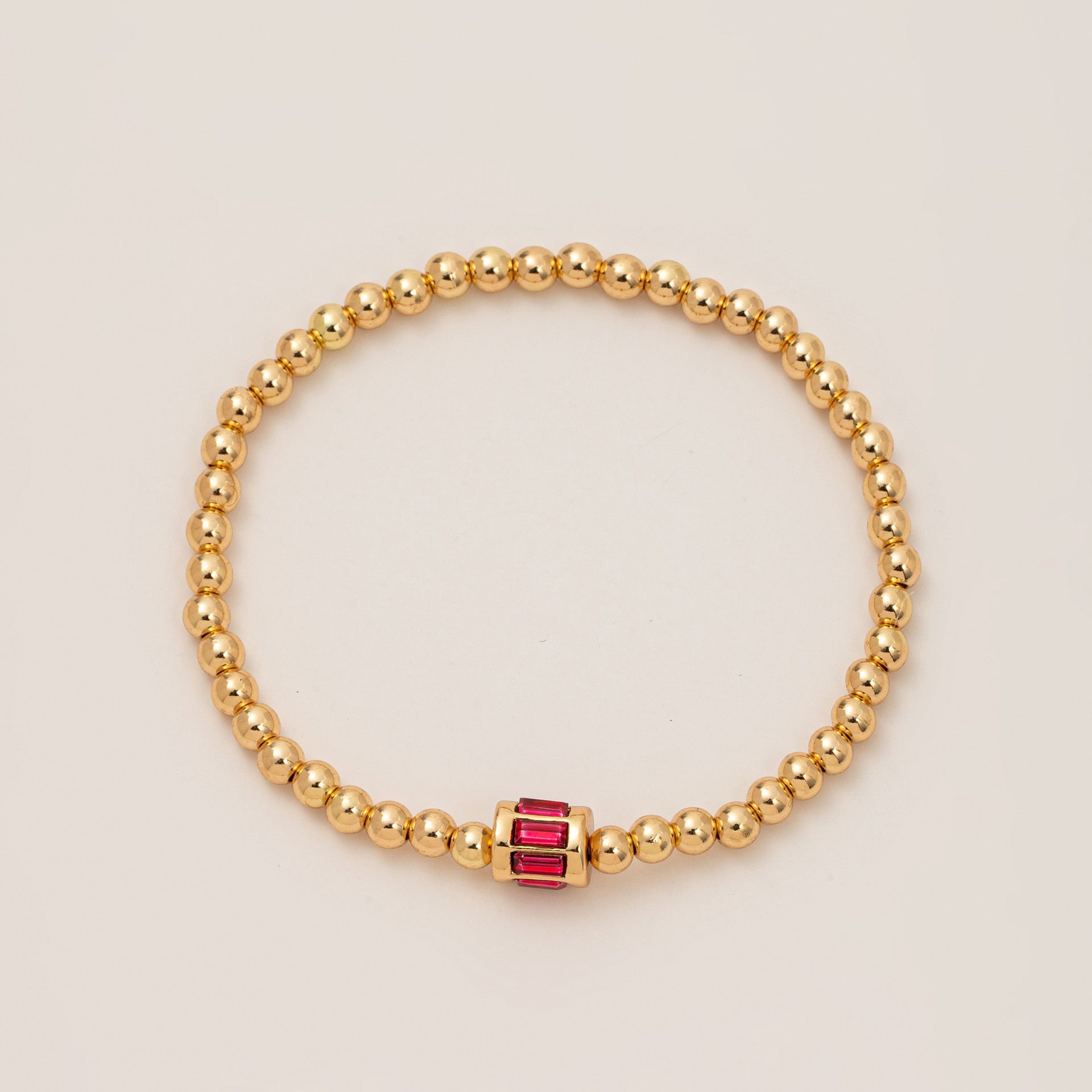 Women's Fashion Twelve Birthstone Beaded Bracelet