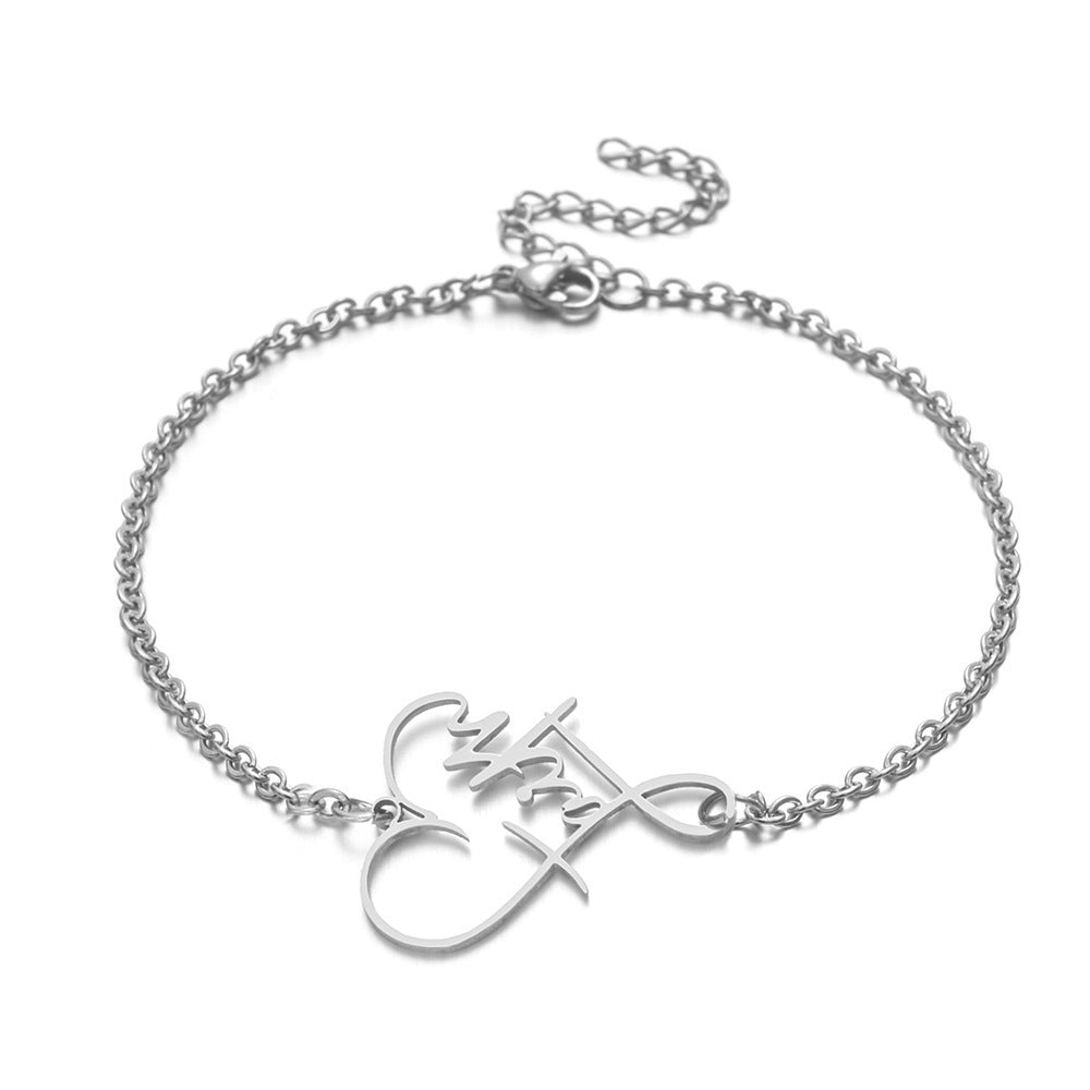 Mode Edelstahl Glaube Pfirsich-Herz Halskette Armband
