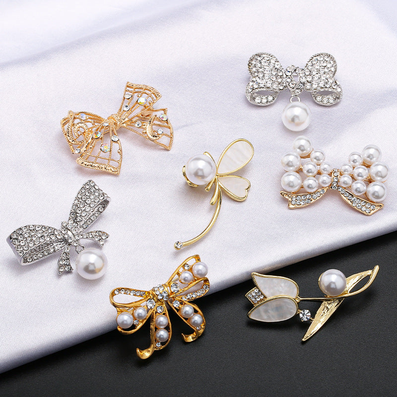 Accesorios Decorativos de Corsage para Ropa con Flores y Lazos