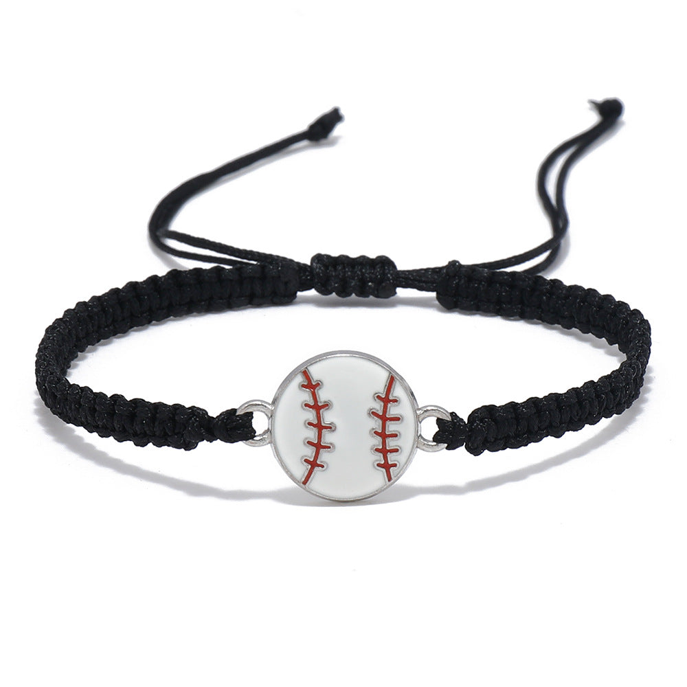 Pulseras Deportivas Trenzadas, Accesorios Deportivos Ajustables, Joyería de Béisbol, Voleibol, Baloncesto, Fútbol Americano y Soccer Para Aficionados, Ideales Para Regalos de Cumpleaños o Halloween