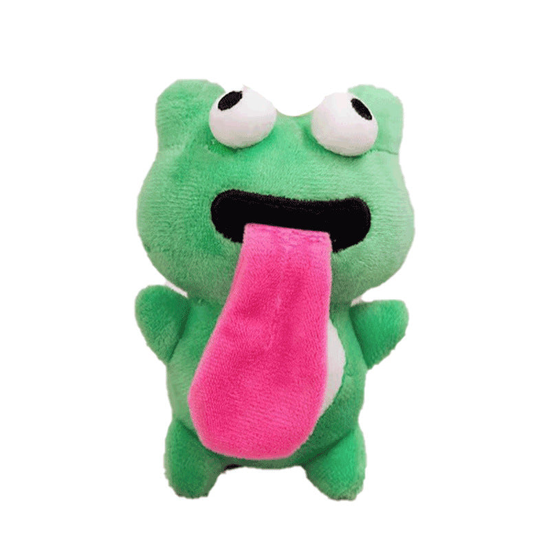 Llavero de rana magnética con beso en la lengua