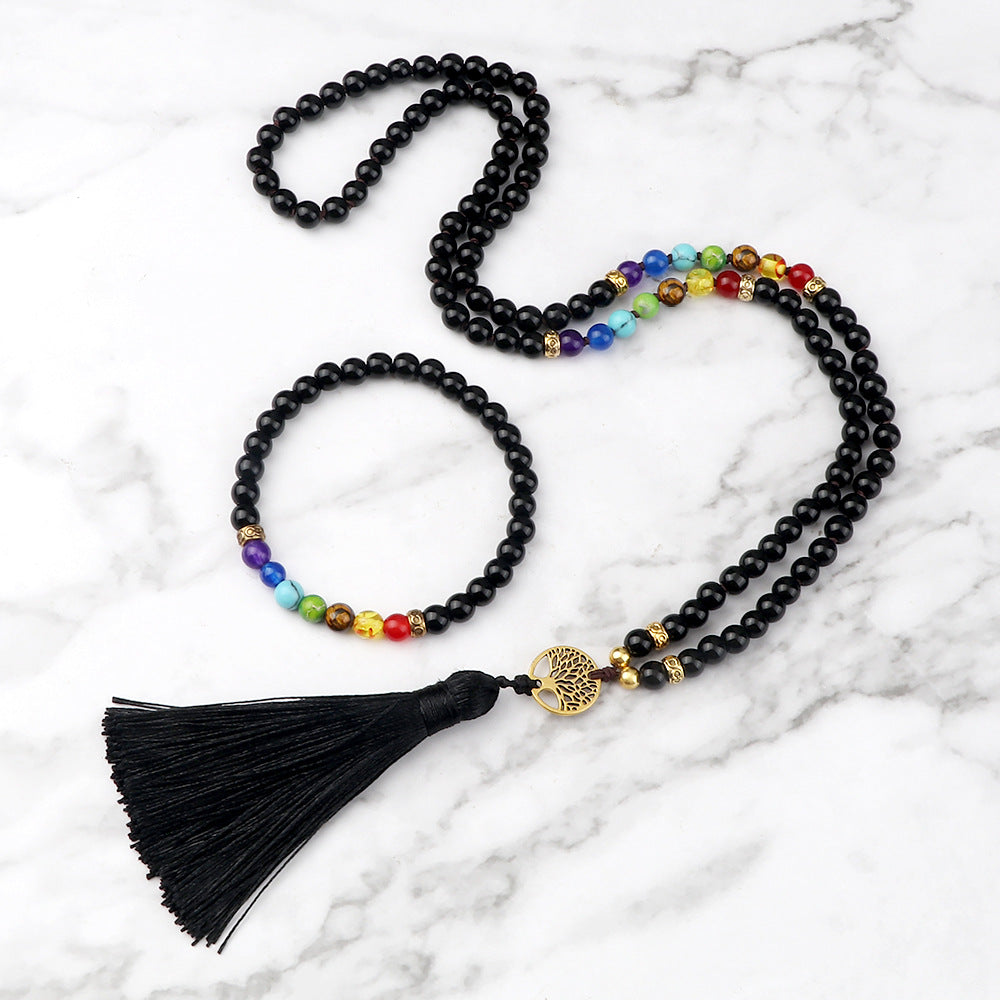 Ethnic Style Colorful Alloy Loose Beads Bracelet