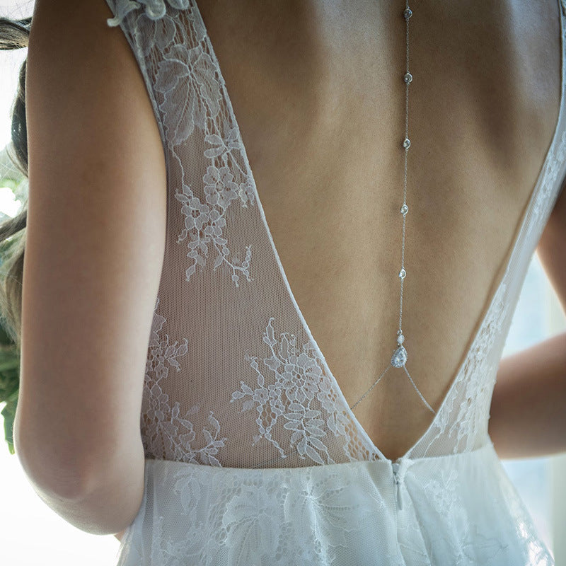 Braut Rücken Kette Körperkette Ornamente