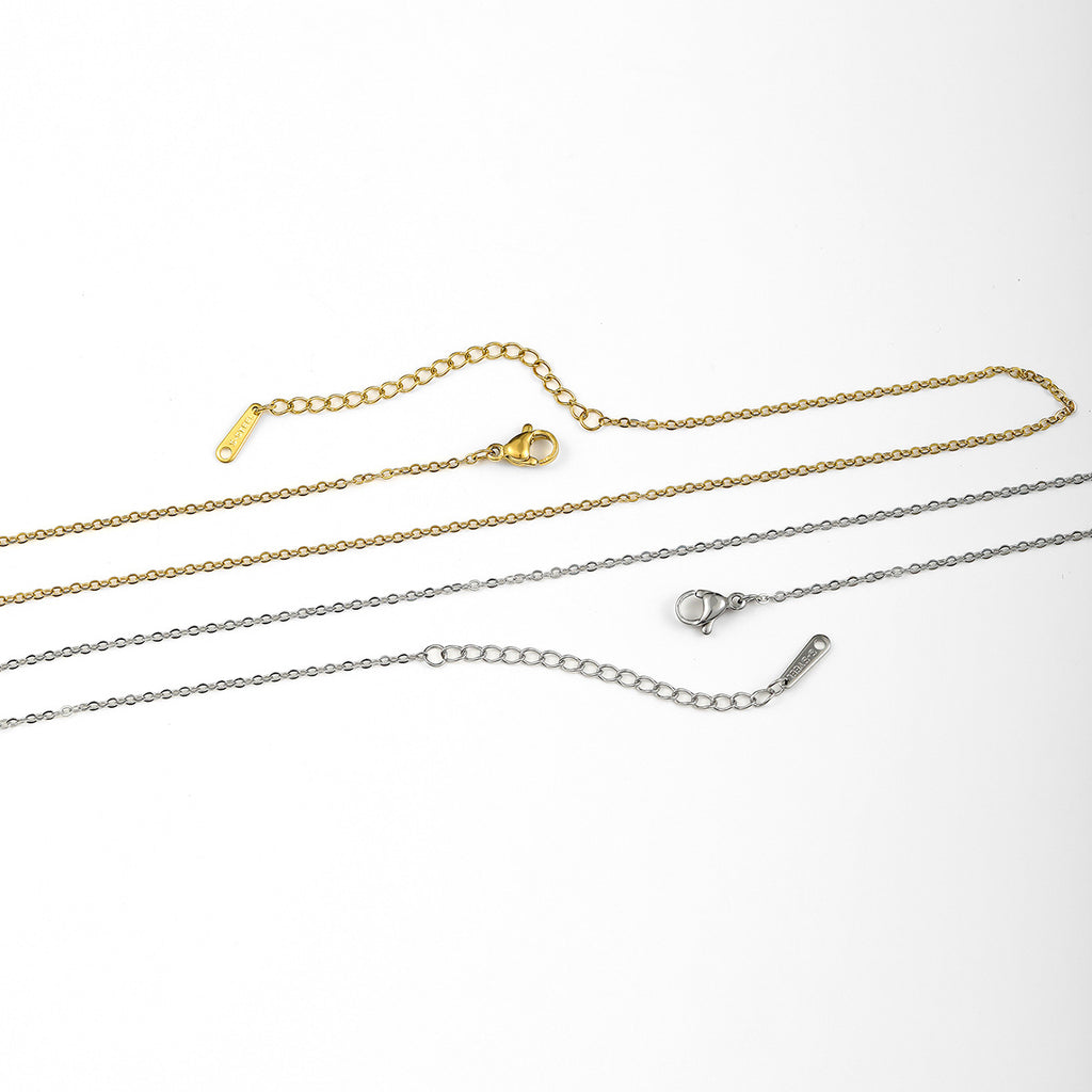 Damen Titan-Stahl Halskette Modedesign Stil Schlüsselbeinkette All-Match Schmuck