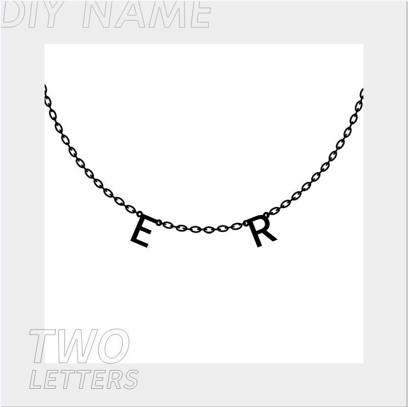 Personalized Alphabet Name Necklace DIY