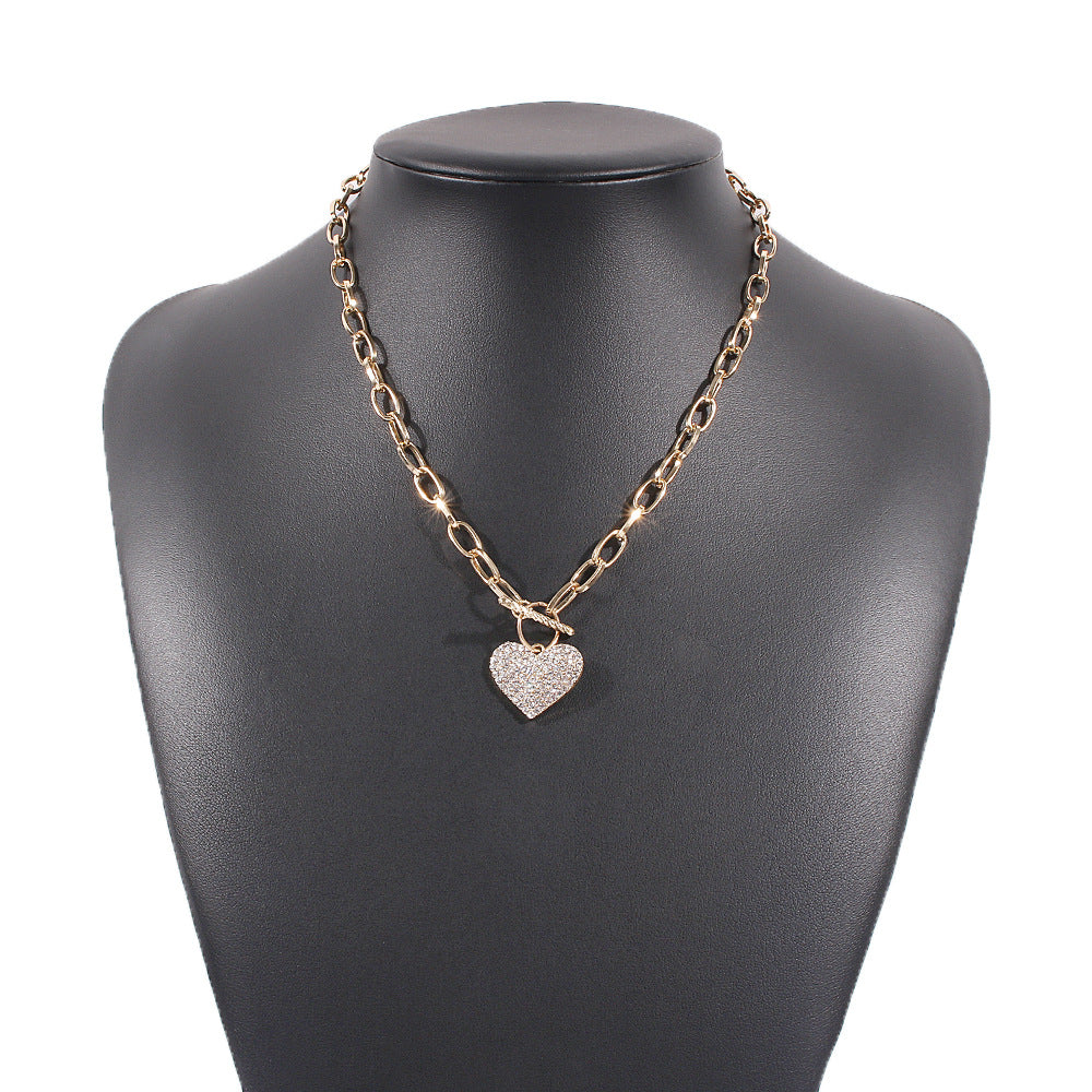 Punk Metallkette Einzellagige Halskette