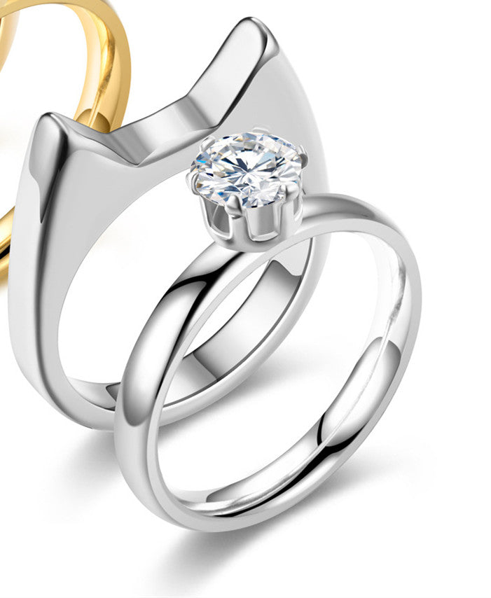 Anillo de cuerpo de gato de joyería de moda, conveniente para exteriores