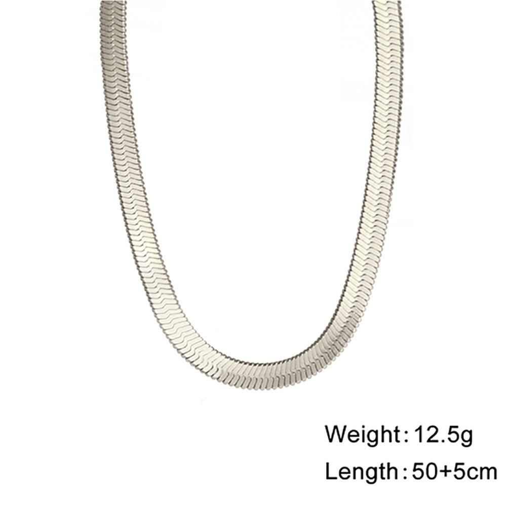 Beliebter Schlangenknochen-Edelstahl-Choker