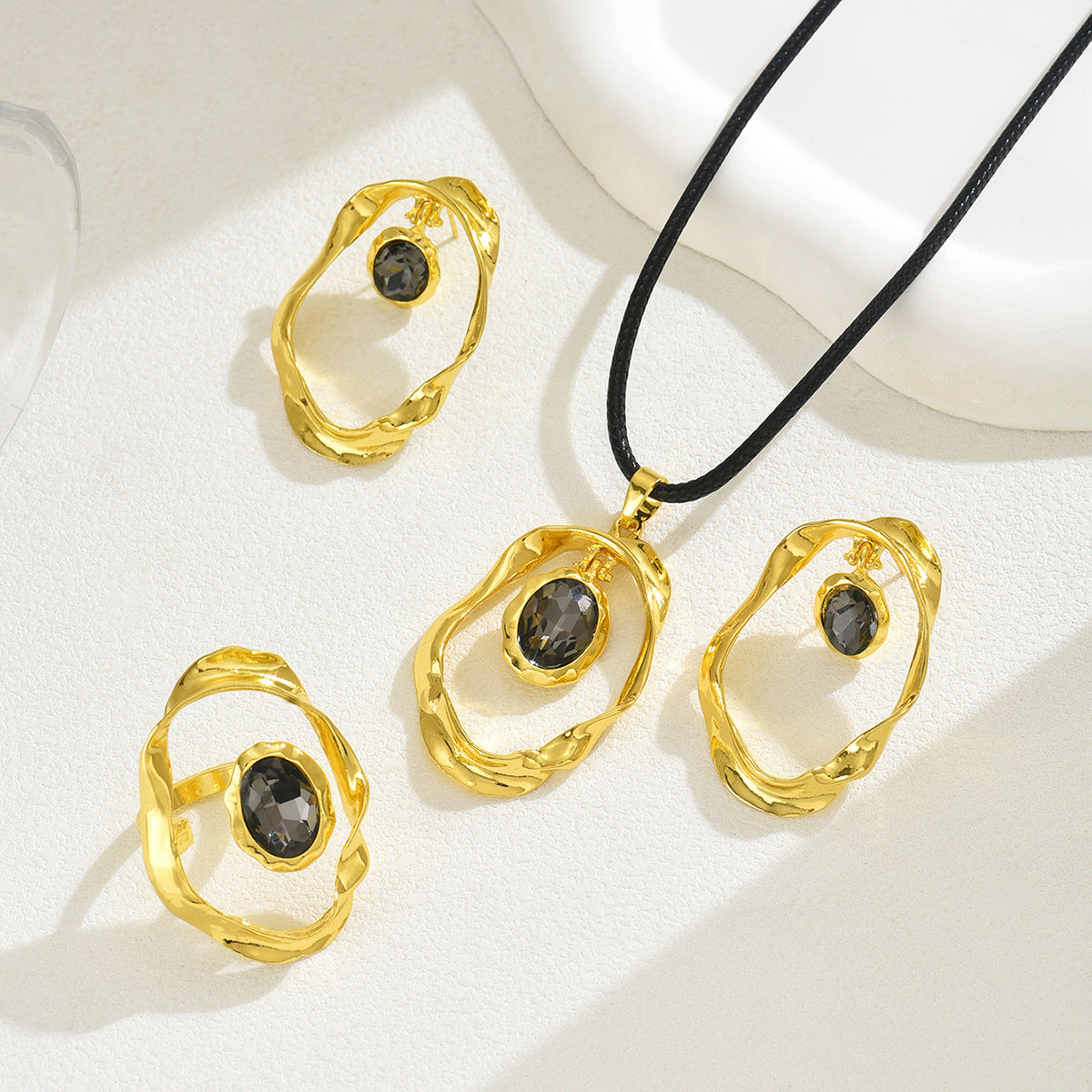 Mode Damenschmuck Set Geometrisch Irregulär