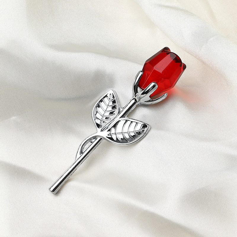 Cristal Metal Rosa Regalo Pequeño de San Valentín Boda