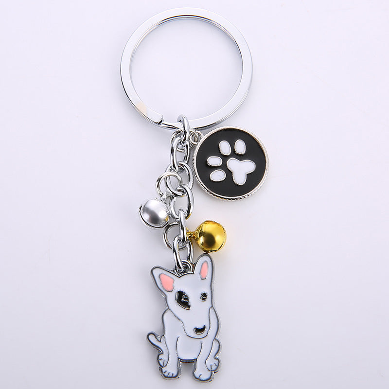 Llavero colgante creativo de metal para perro