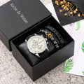 Geschenkbox-Set Herren Quarz-Armbanduhr Mode