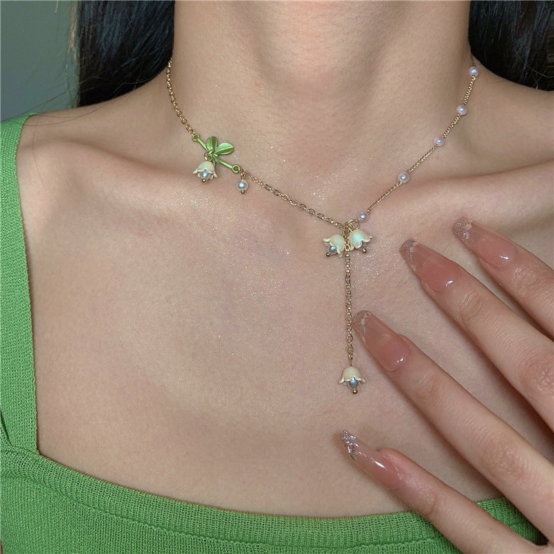 Maiglöckchen Perlenkette Weiß Fee Blume Sommergeschenke Für Sie
