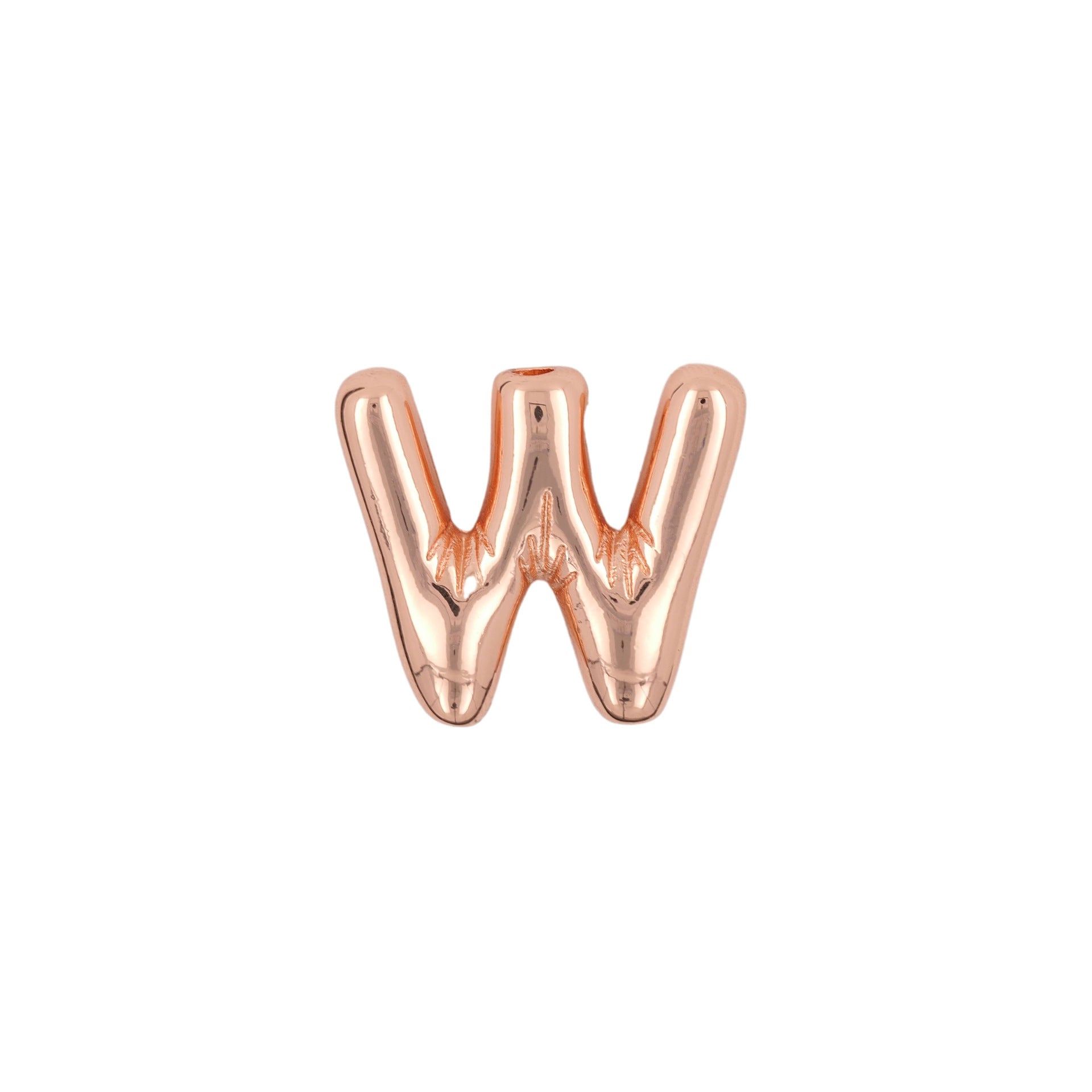 Glossy Letters Copper Pendant Necklace