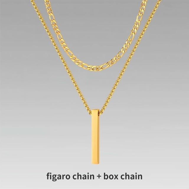 Men's Gift Chain Crystal Necklace