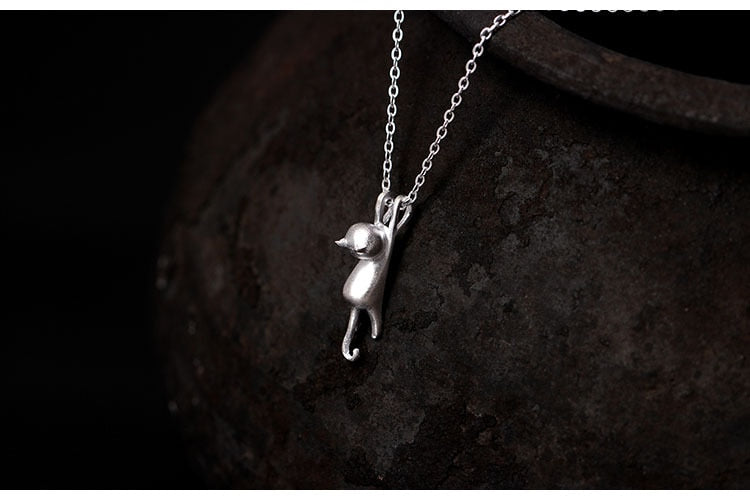 Niedliches Katzen-Schmuckset - Ring - Ohrringe - Halskette