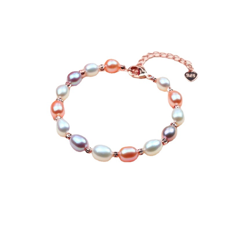 Pulsera de moda, perlas de agua dulce, pulsera de tendencia