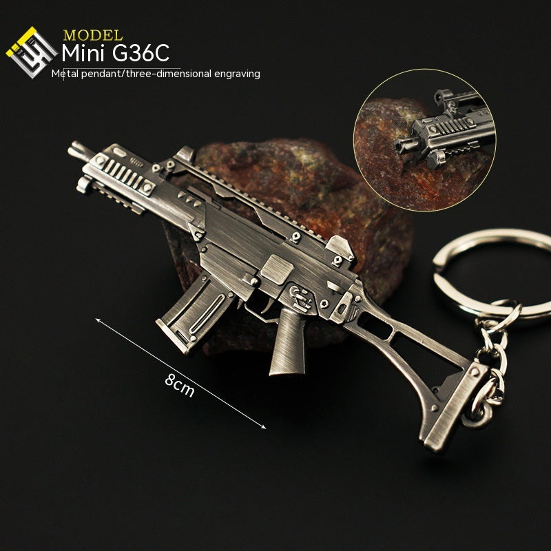 Llavero de Juguete de Metal Gun