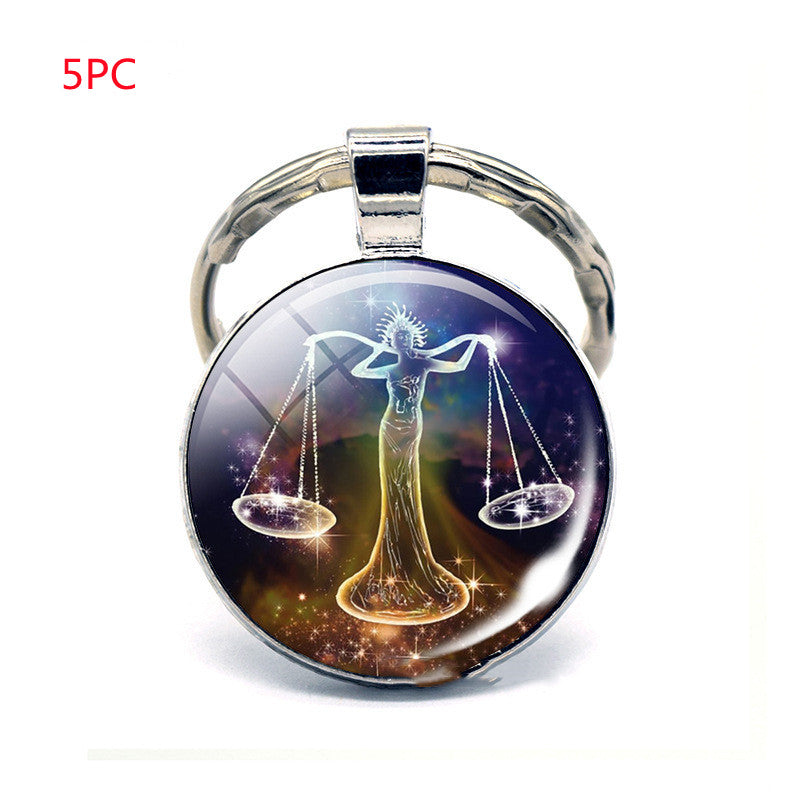 Llavero de los Doce Signos del Zodiaco, Regalo de Cumpleaños