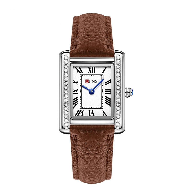 Retro Diamantbesetzte High-End Damen Quarzuhr Paar