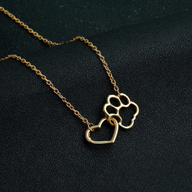 Dog paw necklace