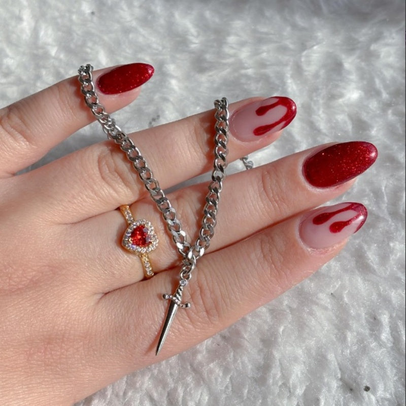 New One-stroke Couple Ring Bracelet Suit