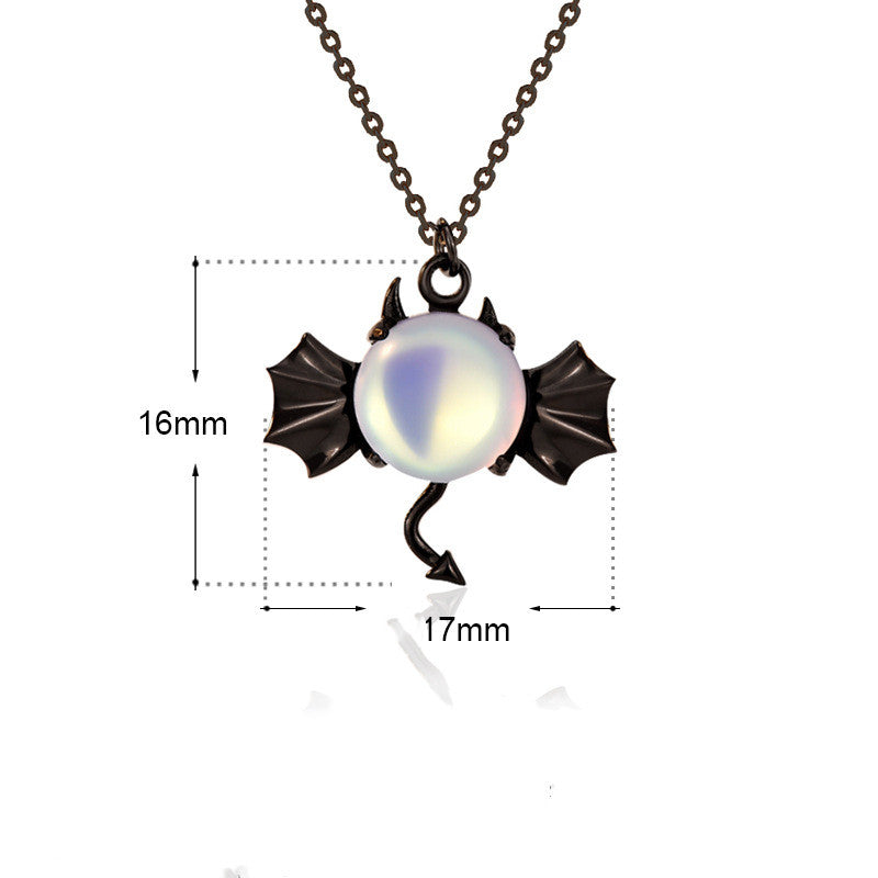 Halskette Dämon aus Sterlingsilber Halloween Schmuck