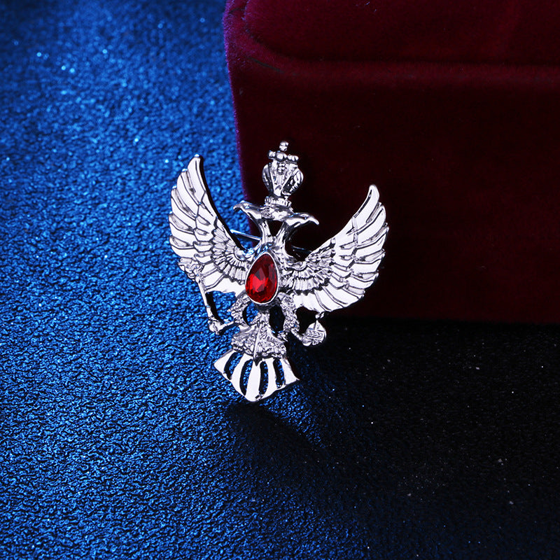 Broche Águila Corona Traje para Hombre