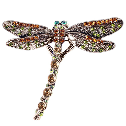 Broche de libélula antiguo