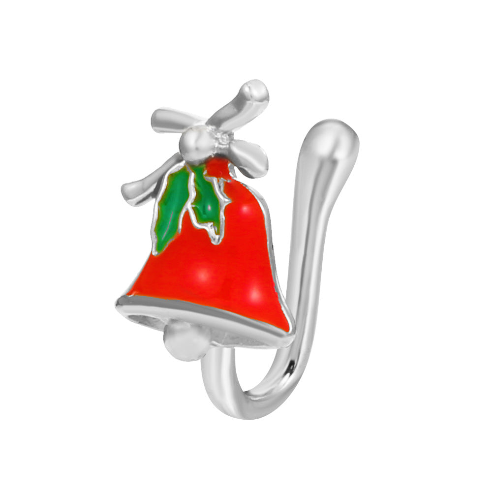 Afrikanischer Nasenring ohne Piercing Weihnachten