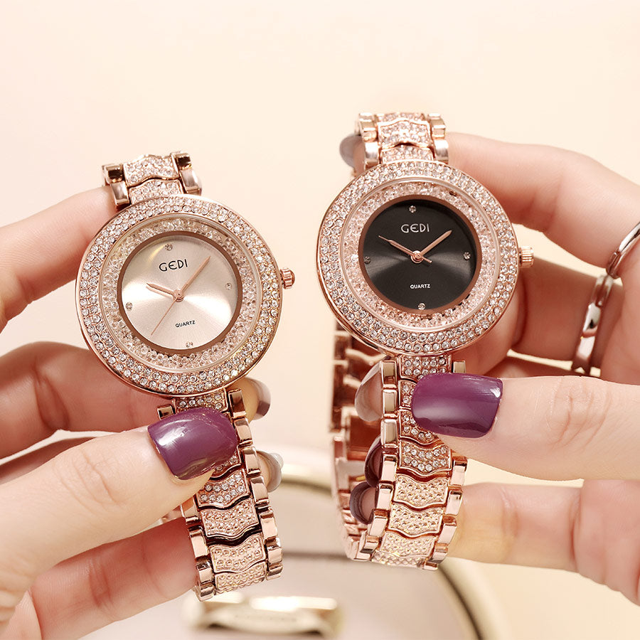 Reloj de mujer con correa de diamantes