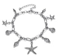 Pulseras Tobilleras Boho Ola Tortuga Concha Para Mujer En La Pierna Joyería Oceánica Bohemio