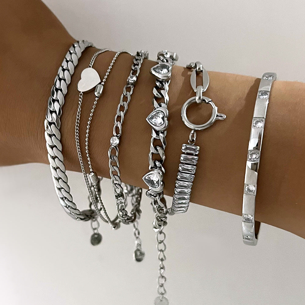 Designer-Weizenketten-Zirkon-Armband