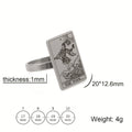 Anillo de acero para celebridades de internet, promoción de joyas en Xiao Hong Shu