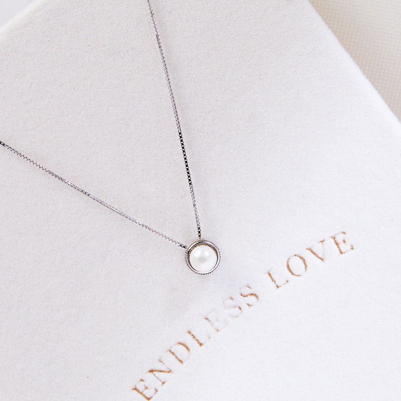 925 Silver Pearl Necklace