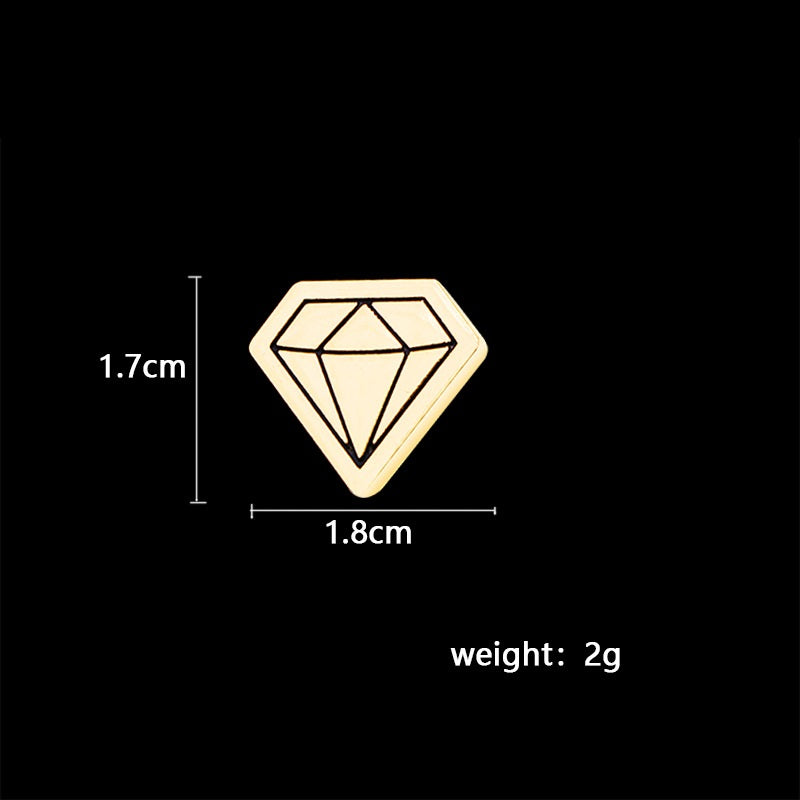 Broche de estilo coreano elegante con pequeños diamantes, mini broche pequeño