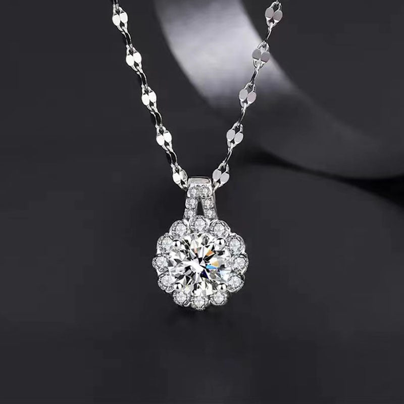 Halskette für Frauen aus 925er Sterlingsilber mit Zirkonia