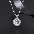 Halskette für Frauen aus 925er Sterlingsilber mit Zirkonia