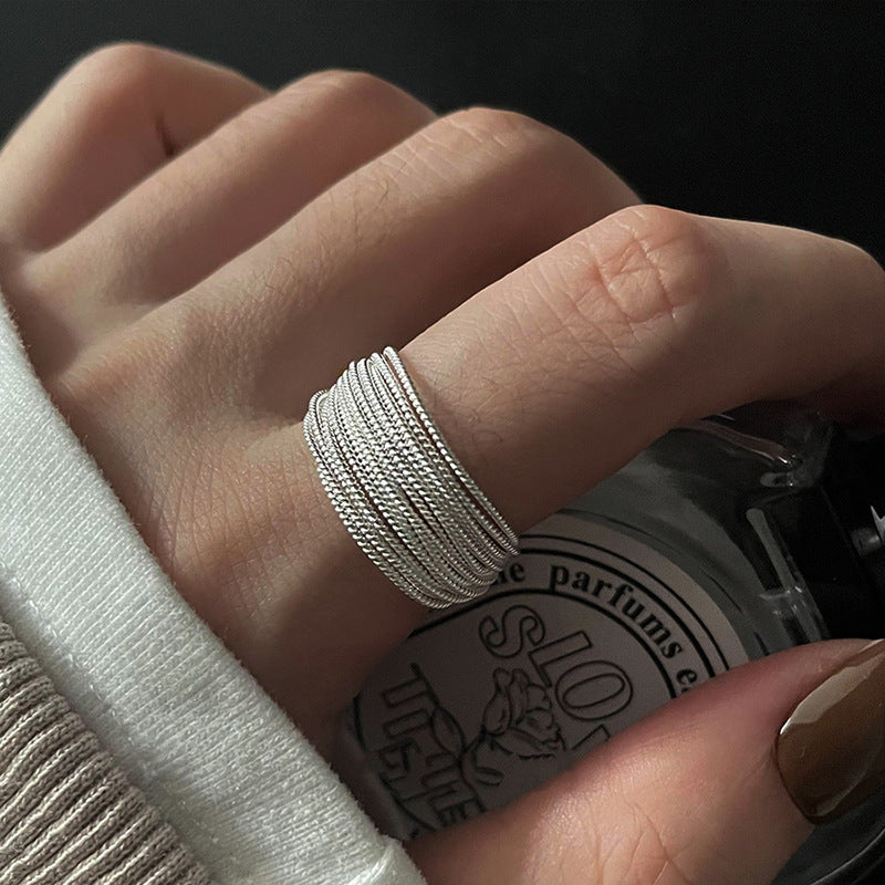 Minimalistischer Wickelring mit mehreren Lagen für Damen
