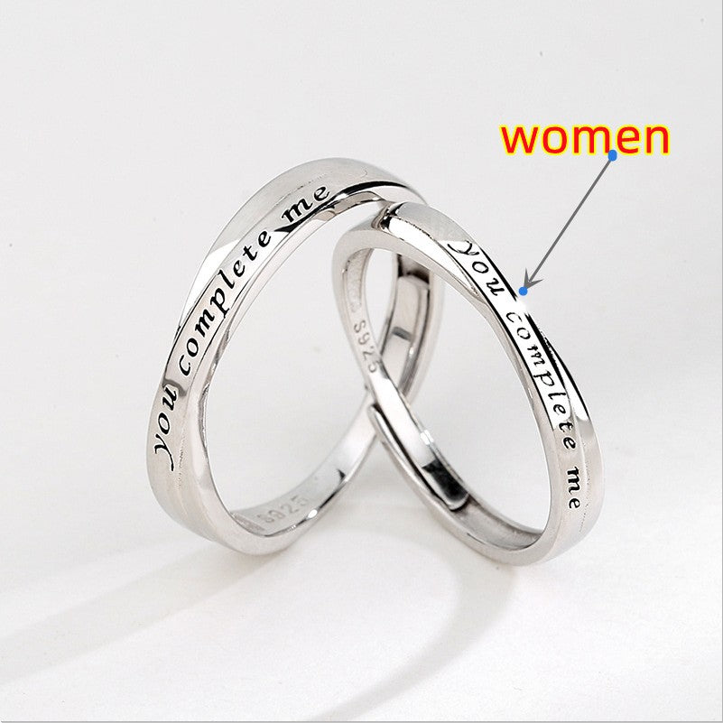S925 Sterling Silber Partnerringe