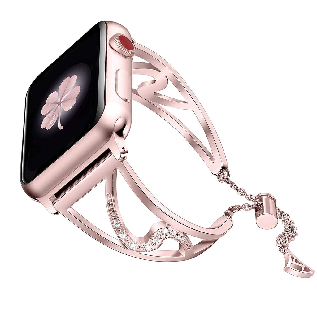 Correa de reloj de acero inoxidable con forma de S
