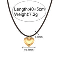Modeschmuck Damen Edelstahl Seilkette Pfirsich Halskette