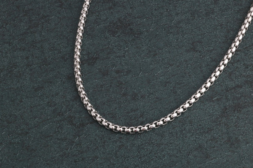 Men Stainless Steel Rope Snake Box Cuban Link Chain