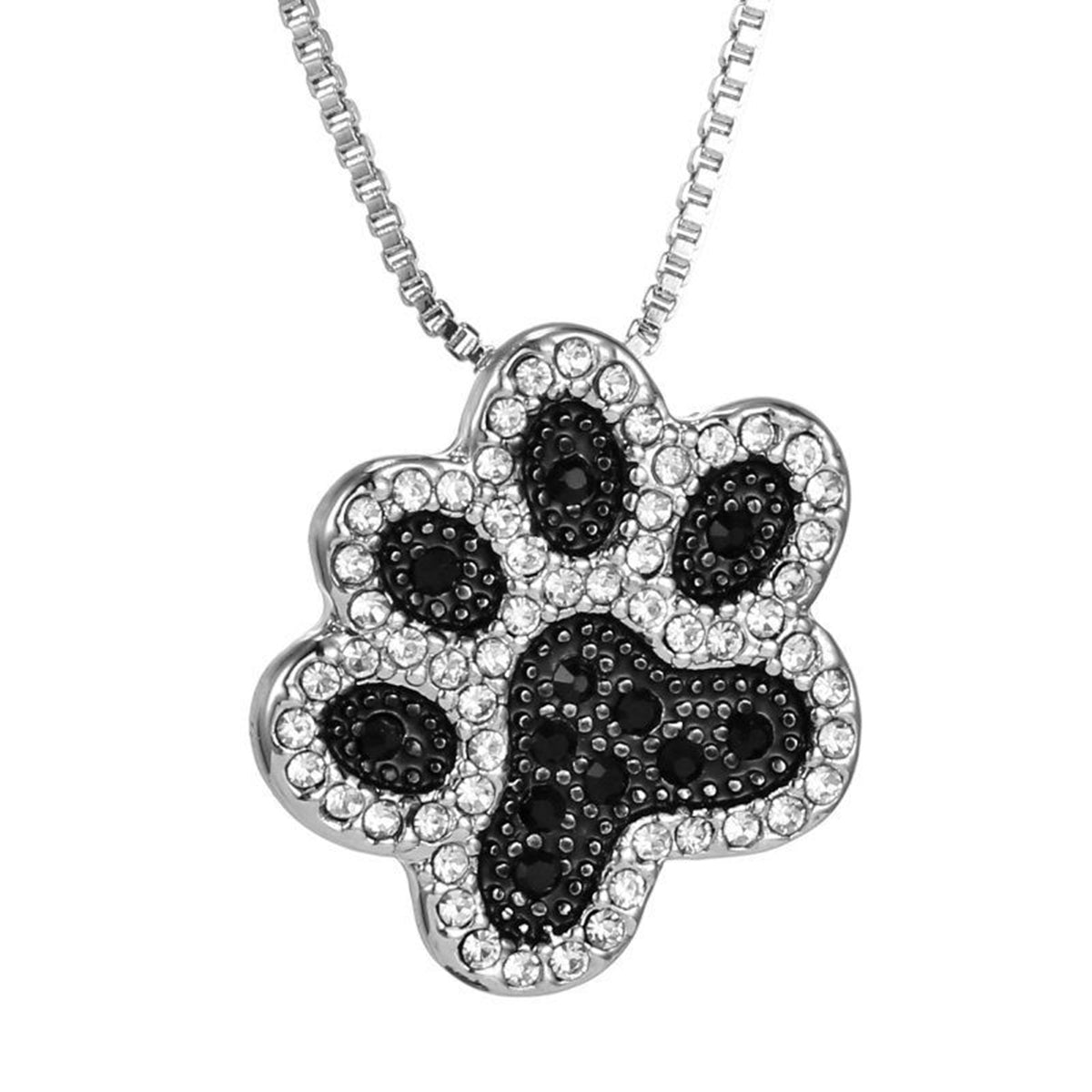 WISH Explosion Fashion Kreative Liebe Hunde-Pfotenabdruck-Anhänger-Halskette Außenhandel Neue Metallschmuck Großhandel