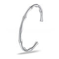Pulsera en C con cuentas de bambú y trigo