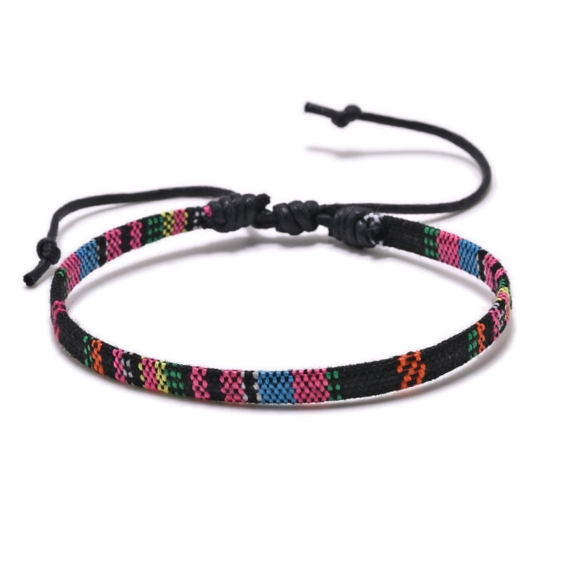Rainbow Color Ethnic Style Bracelet Anklet Accessories
