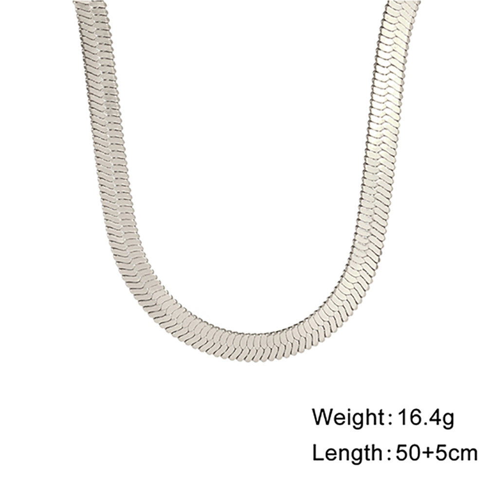 Beliebter Schlangenknochen-Edelstahl-Choker